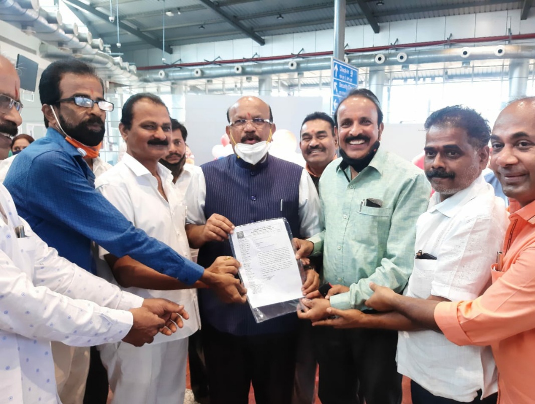 ಮಂಗಳೂರು-ಕಲ್ಬುರ್ಗಿ ಮಧ್ಯೆ ವಿಮಾನ ಸೇವೆ ಆರಂಭಕ್ಕೆ ದ.ಕ.ಸಂಘ ಮನವಿ