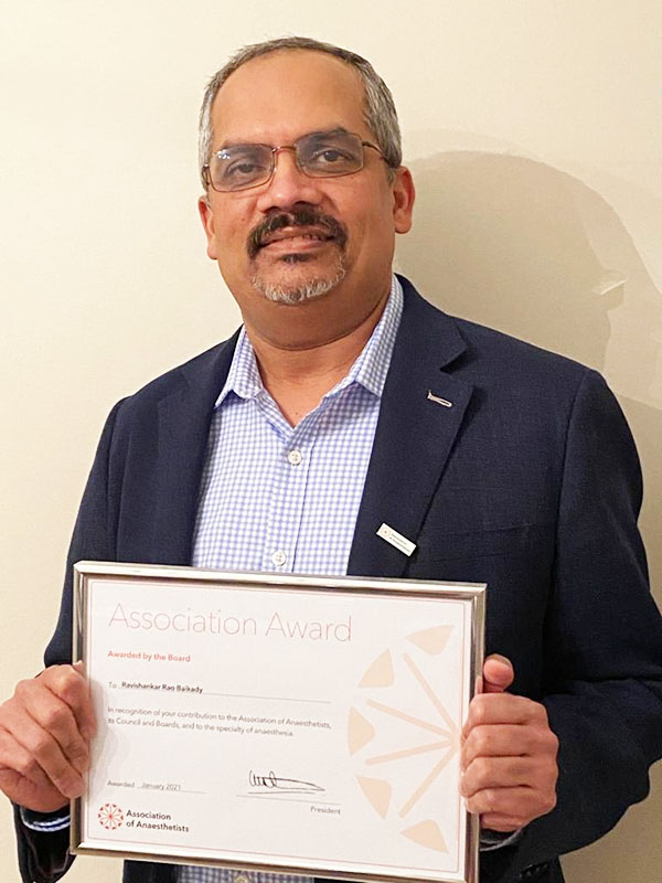 ಡಾ. ಬೈಕಾಡಿ ರವಿಶಂಕರ್ ರಾವ್‌ಗೆ ಅಂತಾರಾಷ್ಟ್ರೀಯ ಪ್ರಶಸ್ತಿ