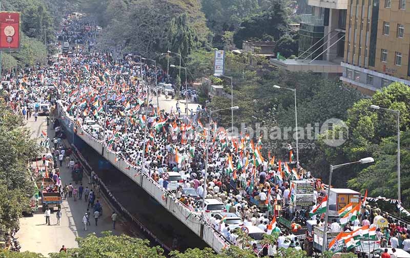 ಕೃಷಿ ಕಾಯ್ದೆಗಳ ವಿರುದ್ಧ ಬೀದಿಗಿಳಿದ ಕಾಂಗ್ರೆಸ್: ‘ರಾಜಭವನ ಚಲೋ ಮೂಲಕ ಶಕ್ತಿ ಪ್ರದರ್ಶನ