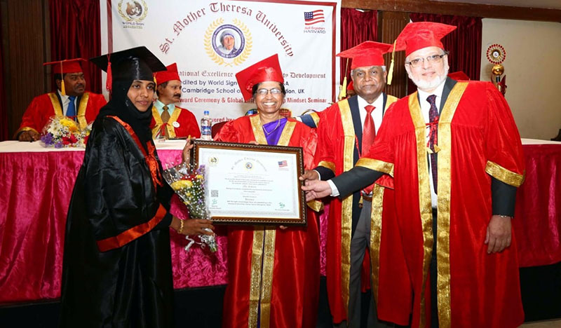 ಮಂಗಳೂರು: ಸಫಿಯಾರಿಗೆ ಗೌರವ ಡಾಕ್ಟರೇಟ್