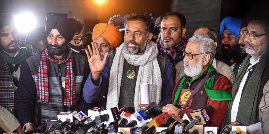 ದಿಲ್ಲಿಯಲ್ಲಿ ರೈತರ ಪ್ರತಿಭಟನೆ: ಯೋಗೇಂದ್ರ ಯಾದವ್ ಸಹಿತ 10 ರೈತ ನಾಯಕರ ವಿರುದ್ಧ ಎಫ್‌ಐಆರ್