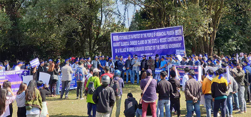 ಚೀನಿ ಅತಿಕ್ರಮಣ ತಡೆಗೆ ಕೇಂದ್ರ ವಿಫಲ ಆರೋಪ : ಅರುಣಾಚಲದಲ್ಲಿ ಪ್ರತಿಭಟನೆ