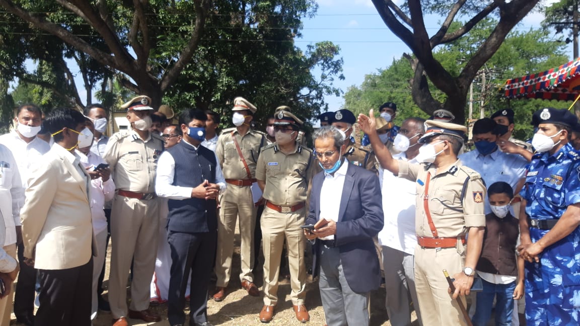 ಭದ್ರಾವತಿಯಲ್ಲಿ ಸ್ಥಾಪನೆಗೊಳ್ಳಲಿರುವ ಕೇಂದ್ರ ಮೀಸಲು ಪಡೆಯ ಸ್ಥಳ ಪರಿಶೀಲನೆ