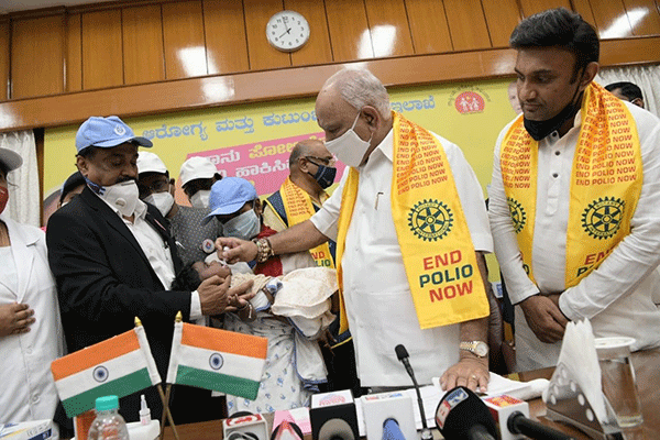 ಪಲ್ಸ್ ಪೋಲಿಯೋ ಕಾರ್ಯಕ್ರಮಕ್ಕೆ ಮುಖ್ಯಮಂತ್ರಿ ಚಾಲನೆ