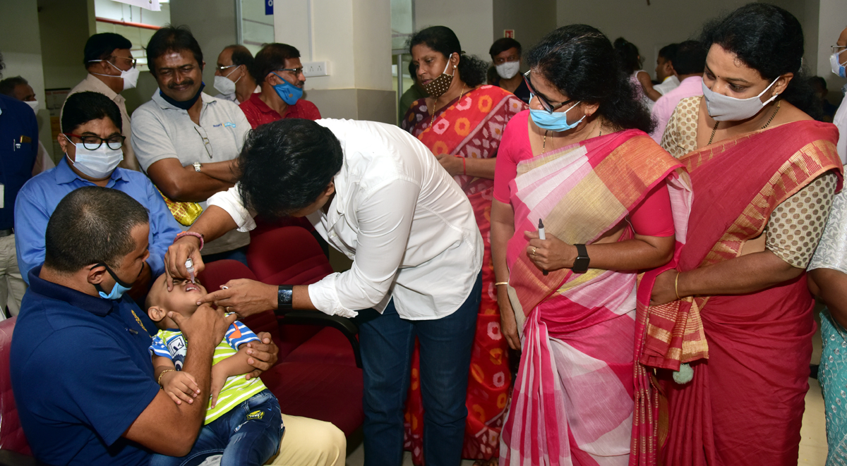 ದ.ಕ. ಜಿಲ್ಲಾದ್ಯಂತ ಪೊಲಿಯೊ ಲಸಿಕೆ ಕಾರ್ಯಕ್ರಮ: ಶೇ.94 ಮಕ್ಕಳಿಗೆ ಲಸಿಕೆ