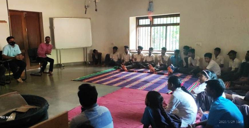 ಕೋವಿಡ್ ಸುರಕ್ಷತಾ ಕ್ರಮಗಳ ಬಗ್ಗೆ ಮಕ್ಕಳೊಂದಿಗೆ ಸಂವಾದ