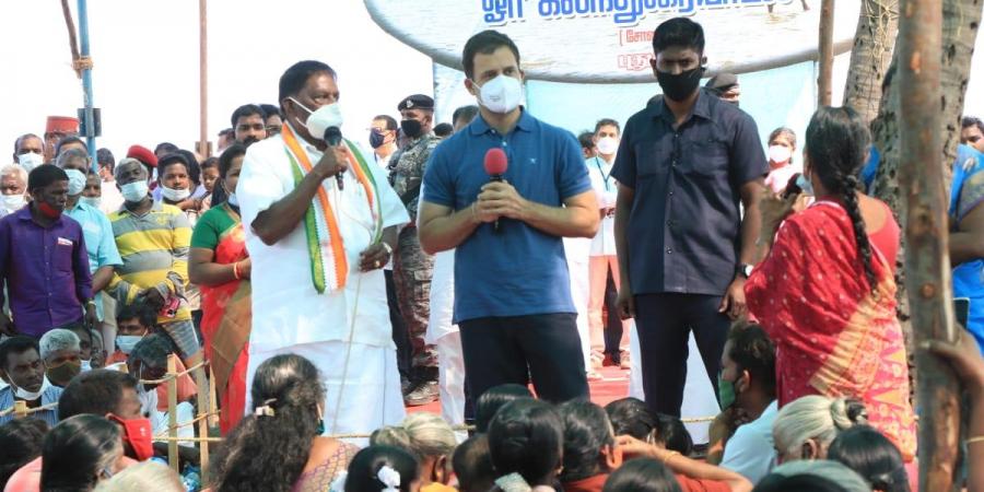 ರಾಹುಲ್ ಭೇಟಿಯ ವೇಳೆ ದೂರು ನೀಡಿದ್ದನ್ನೇ ಹೊಗಳಿಕೆಯನ್ನಾಗಿಅನುವಾದಿಸಿದ ಪುದುಚ್ಚೇರಿ ಸಿಎಂ