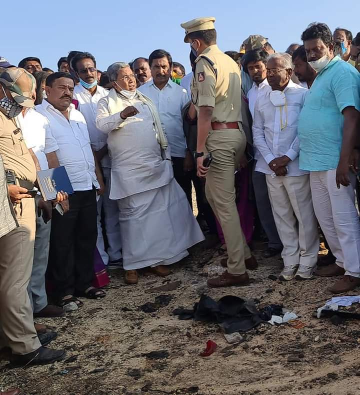 ಚಿಕ್ಕಬಳ್ಳಾಪುರದಲ್ಲಿ ಸ್ಫೋಟ: ಘಟನಾ ಸ್ಥಳಕ್ಕೆ ಸಿದ್ದರಾಮಯ್ಯ ಭೇಟಿ