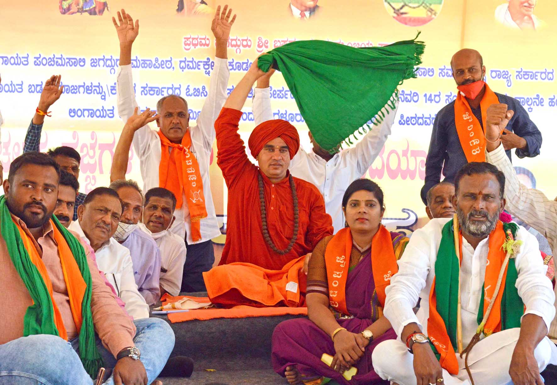 2ಎ ಮೀಸಲಾತಿಗೆ ಪಟ್ಟು: ಎಂಟನೆ ದಿನಕ್ಕೆ ಕಾಲಿಟ್ಟ ಪಂಚಮಸಾಲಿ ಸತ್ಯಾಗ್ರಹ