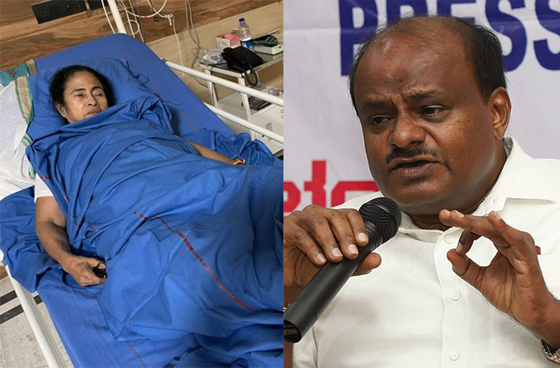 ಪ್ರಜಾಸತ್ತಾತ್ಮಕವಾಗಿ ಚುನಾವಣೆ ಗೆಲ್ಲಬೇಕು, ಹಿಂಸೆಯಿಂದ ಅಲ್ಲ: ಮಮತಾ ಮೇಲಿನ ಹಲ್ಲೆ ಖಂಡಿಸಿದ ಕುಮಾರಸ್ವಾಮಿ