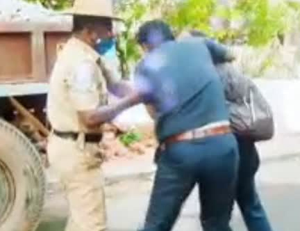 ಸುಧಾಕರ್ ಮನೆ ಎದುರು ಭದ್ರತಾ ಸಿಬ್ಬಂದಿ- ಚಾಲಕನ ನಡುವೆ ಮಾರಾಮಾರಿ