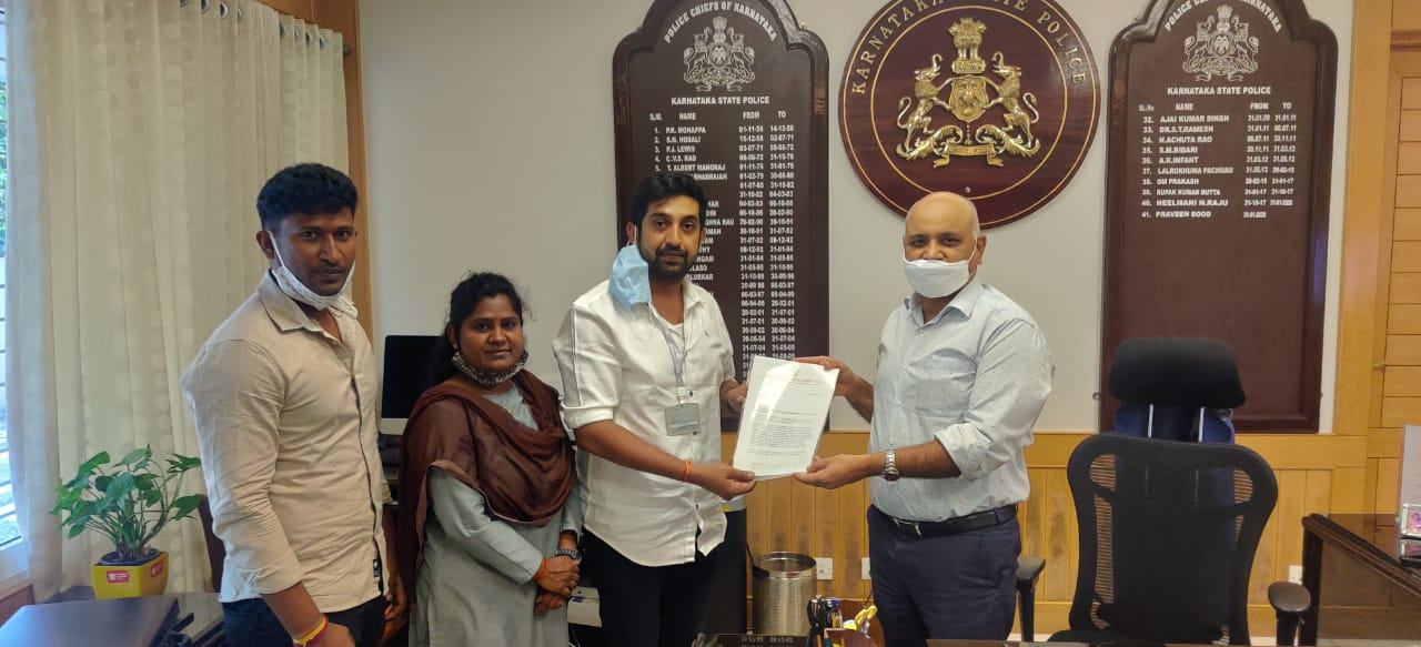 ಪೊಲೀಸರ ಕಿರುಕುಳ ತಪ್ಪಿಸಿ: ಡಿಜಿಪಿಗೆ ಮನವಿ ಸಲ್ಲಿಸಿದ ರಕ್ಷಾ ರಾಮಯ್ಯ