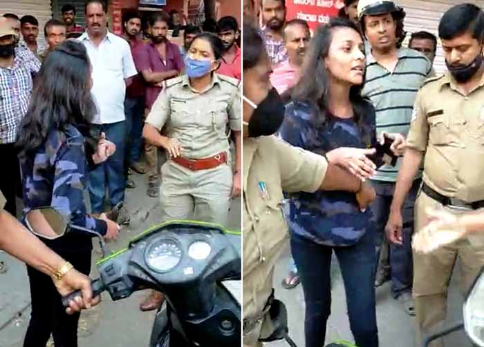 ಯುವತಿಗೆ ಮಹಿಳಾ ಪಿಎಸ್ಸೈ ಕಪಾಳಮೋಕ್ಷ: ಸಾಮಾಜಿಕ ಜಾಲತಾಣದಲ್ಲಿ ವಿಡಿಯೋ ವೈರಲ್