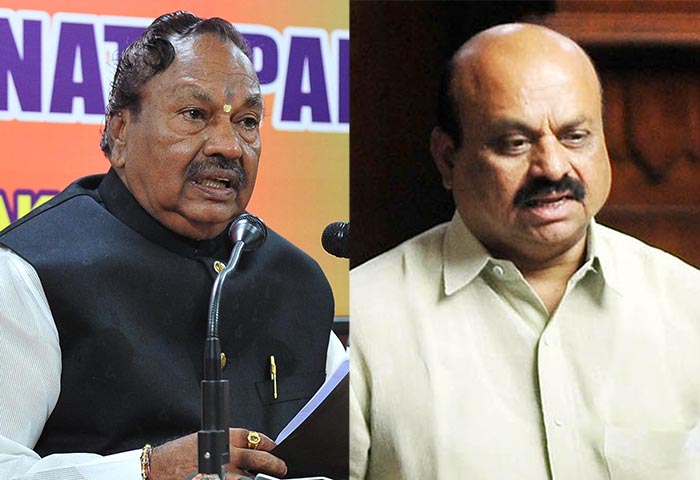 ರಾಜ್ಯಪಾಲರಿಗೆ ದೂರು ನೀಡಿದ್ದು ಸರಿಯಲ್ಲ: ಈಶ್ವರಪ್ಪ ನಡೆಗೆ ಗೃಹ ಸಚಿವ ಬೊಮ್ಮಾಯಿ ಅಸಮಾಧಾನ