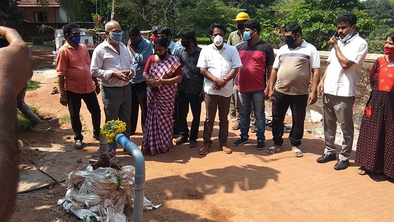 ಮೂಡುಶೆಡ್ಡೆ: ಕುಡಿಯುವ ನೀರಿನ ಕೊಳವೆಬಾವಿಗೆ ಚಾಲನೆ