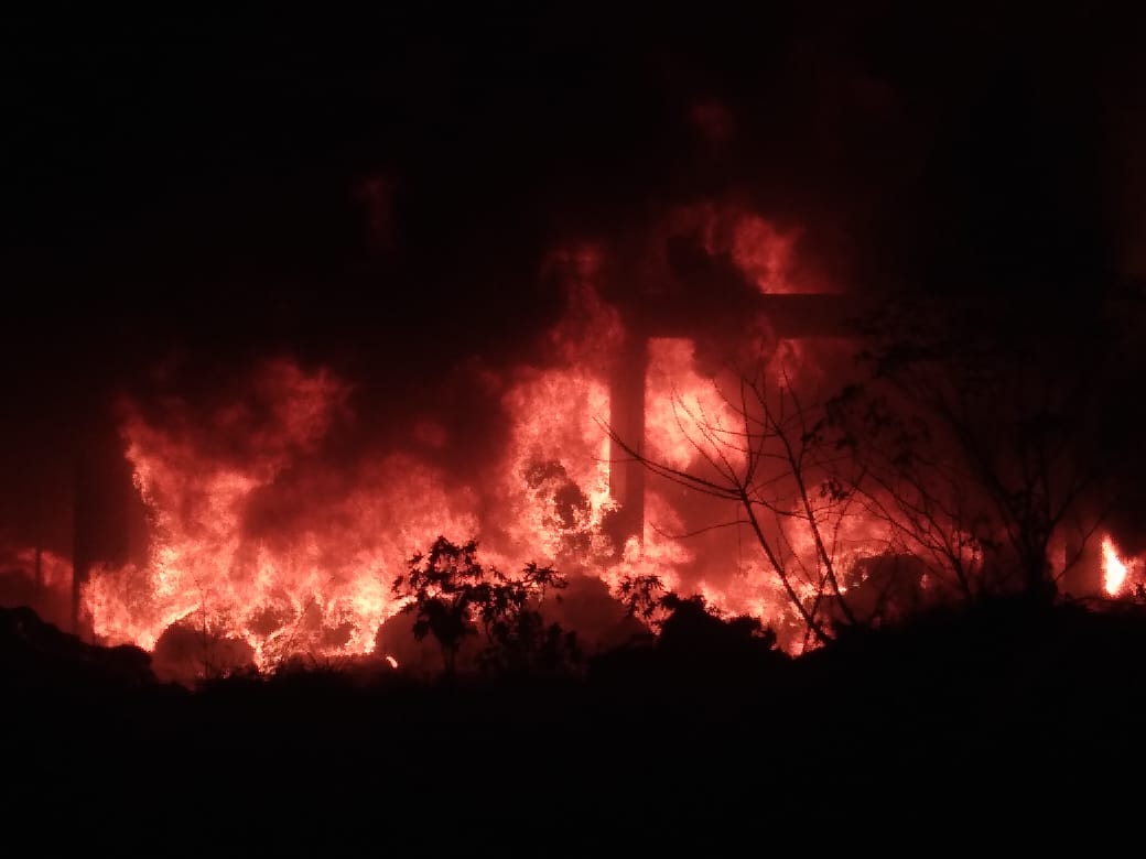 ಪಚ್ಚನಾಡಿ ಡಂಪಿಂಗ್ ಯಾರ್ಡ್‌ನಲ್ಲಿ  ಬೆಂಕಿ‌ ಅನಾಹುತ