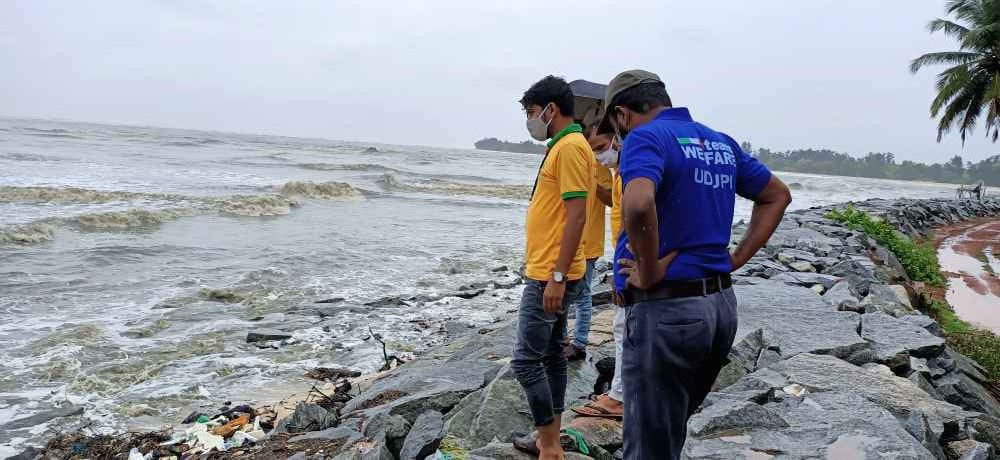 ತೌಕ್ತೆ ಚಂಡ ಮಾರುತ ಹಿನ್ನೆಲೆ: ಎಚ್‌ಆರ್‌ಎಸ್ ಉಡುಪಿ ತಂಡ ಭೇಟಿ