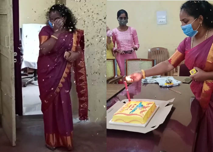 ಶೃಂಗೇರಿ: ತಾಲೂಕು ಕಚೇರಿಯಲ್ಲಿ ಹುಟ್ಟುಹಬ್ಬ ಆಚರಿಸಿದ ತಹಶೀಲ್ದಾರ್; ವಿಡಿಯೋ ವೈರಲ್