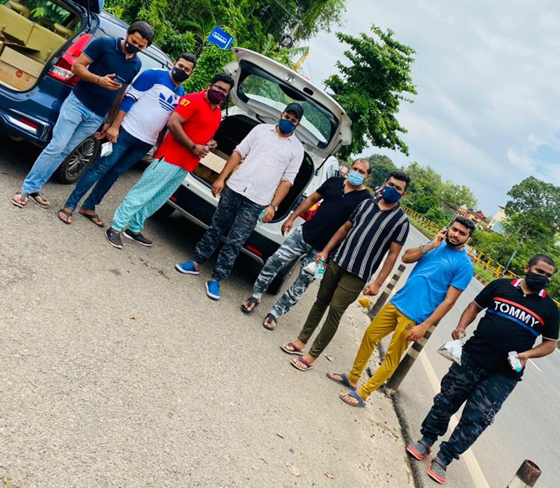 ಗ್ರೀನ್ ಗೈಸ್ ಚೊಕ್ಕಬೆಟ್ಟು ವತಿಯಿಂದ ಆಹಾರ ವಿತರಣೆ