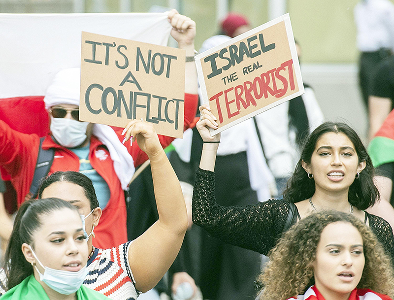 ಸ್ವತಂತ್ರ ಫೆಲೆಸ್ತೀನ್ ದೇಶಕ್ಕೆ ಜಗತ್ತಿನಾದ್ಯಂತ ಬೆಂಬಲ: ನ್ಯೂಯಾರ್ಕ್‌ ಸೇರಿದಂತೆ ಹಲವು ನಗರಗಳಲ್ಲಿ ಪ್ರತಿಭಟನೆ