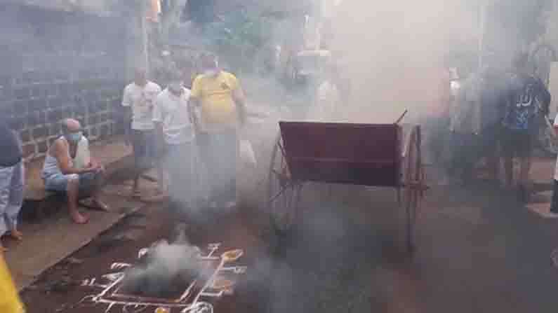 ಕೊರೋನ ನಿರ್ಮೂಲನೆಗಾಗಿ ಶಾಸಕ ಅಭಯ್ ಪಾಟೀಲ್ ನೇತೃತ್ವದಲ್ಲಿ ಹೋಮ: ಬಿಜೆಪಿ ಮುಖಂಡರ ವಿರುದ್ಧ ಎಫ್‍ಐಆರ್