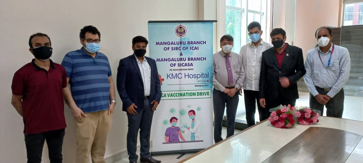 ಐಸಿಎಐ ಮಂಗಳೂರು ವತಿಯಿಂದ ಕೋವಿಡ್ ವ್ಯಾಕ್ಸಿನೇಷನ್ ಡ್ರೈವ್