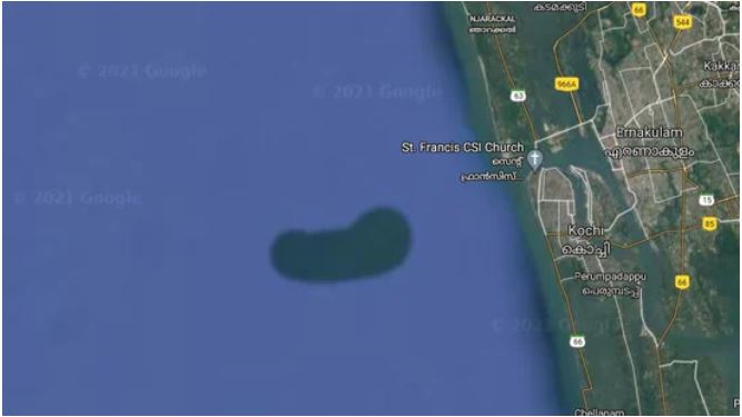 ಕೇರಳದ ಕೊಚ್ಚಿಯ ಸಮೀಪ ʼದ್ವೀಪದಂತಹʼ ರಚನೆ: ಗೂಗಲ್ ಮ್ಯಾಪ್ ನಲ್ಲಿ ಪತ್ತೆ