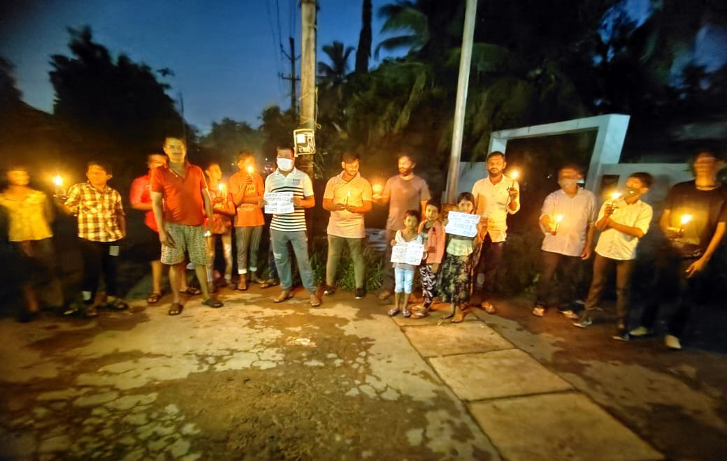 ಮೂರು ತಿಂಗಳ ಅವಧಿಯ ವಿದ್ಯುತ್ ಮತ್ತು ನೀರಿನ ಬಿಲ್ಲ ಮನ್ನಾ ಮಾಡಲು ಆಗ್ರಹಿಸಿ ಡಿವೈಎಫ್‌ಐ ಪ್ರತಿಭಟನೆ