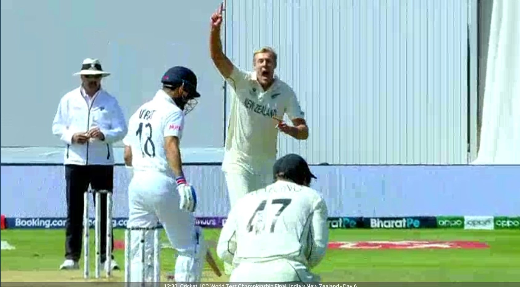 ಐಸಿಸಿ ವಿಶ್ವ ಟೆಸ್ಟ್ ಚಾಂಪಿಯನ್ ಶಿಪ್ :ಭೋಜನ ವಿರಾಮಕ್ಕೆ ಭಾರತ 130/5