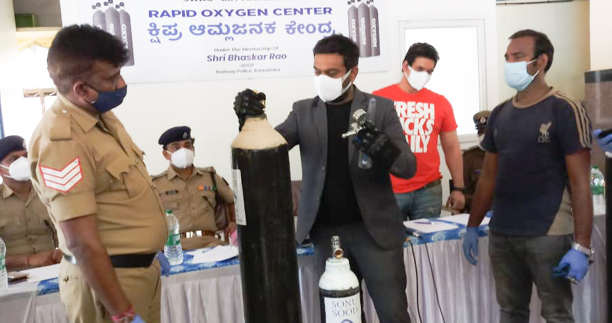 ಕರಾವಳಿಗೂ ಬಾಲಿವುಡ್ ನಟ ಸೋನು ಸೂದ್ ಸಹಾಯ ಹಸ್ತ: ಮಂಗಳೂರು ಸೆಂಟ್ರಲ್ ರೈಲ್ವೇ ನಿಲ್ದಾಣದಲ್ಲಿ ಆಮ್ಲಜನಕ ಕೇಂದ್ರ