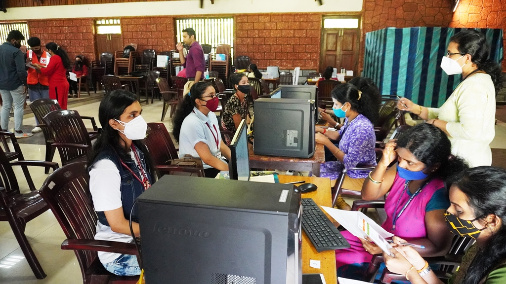 ಸಹ್ಯಾದ್ರಿ ಕಾಲೇಜಿನಲ್ಲಿ ಉಚಿತ ಕೋವಿಡ್ ಲಸಿಕೆ ಶಿಬಿರ