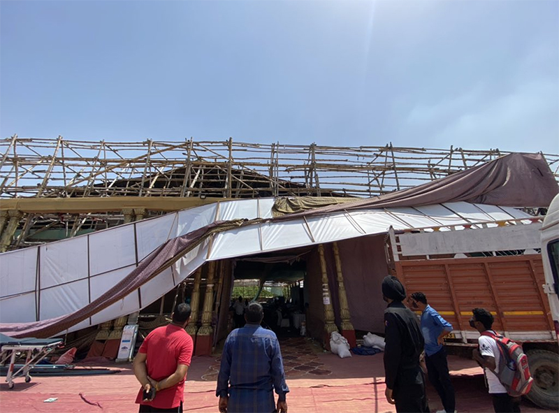 ಎನ್‌ಜಿಒ ಸ್ಥಾಪಿಸಿದ್ದ ತಾತ್ಕಾಲಿಕ ಆಮ್ಲಜನಕ ಸೌಲಭ್ಯವನ್ನು ಧ್ವಂಸಗೊಳಿಸಿದ ಗೂಂಡಾಗಳು