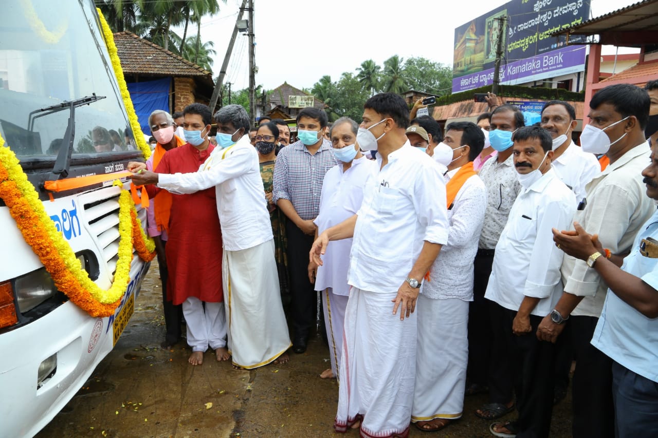 ಬಂಟ್ವಾಳ: ಐಸಿಯು ಬಸ್ ಗೆ ಪೊಳಲಿಯಲ್ಲಿ ಚಾಲನೆ