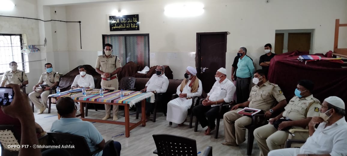 ಝೀನತ್ ಬಕ್ಷ್ ಮಸೀದಿಗೆ ಪೊಲೀಸ್ ಕಮಿಷನರ್ ಶಶಿಕುಮಾರ್ ಭೇಟಿ