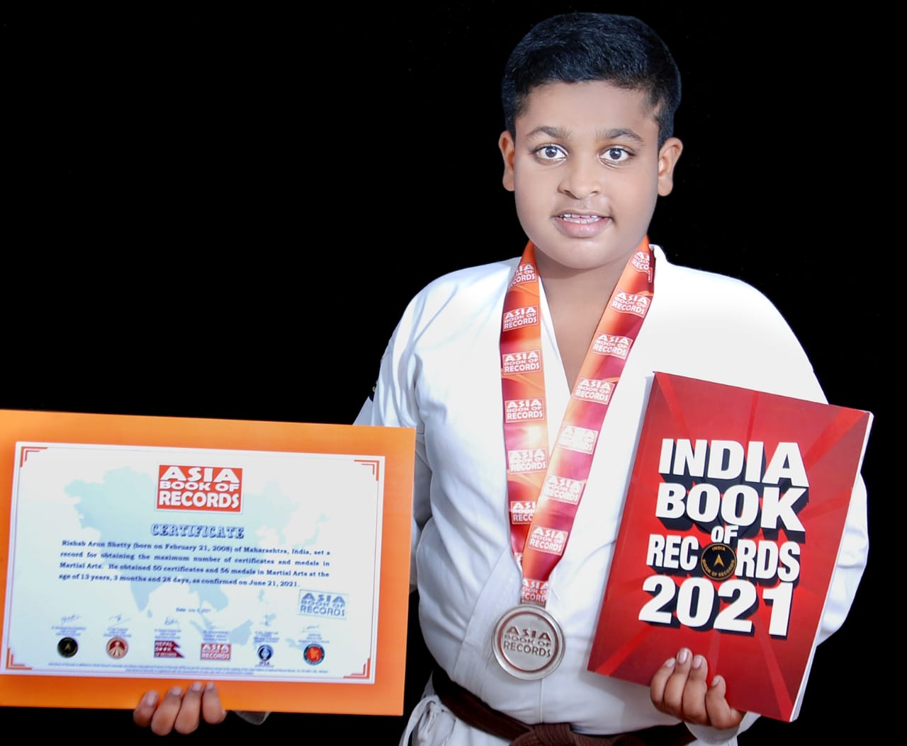 ಉಡುಪಿ: ಕರಾಟೆಯಲ್ಲಿ 56 ಪದಕ ಗೆದ್ದ ರಿಷಬ್ ಶೆಟ್ಟಿ