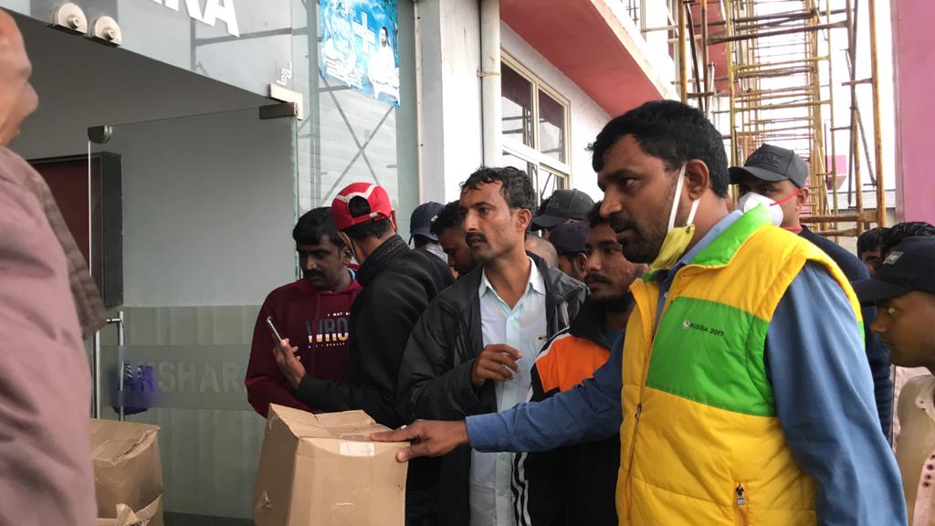 ಖಾಸಗಿ ಶಿಕ್ಷಣ ಸಂಸ್ಥೆಯಲ್ಲಿ ಕಾರ್ಮಿಕರ ಕಿಟ್ ಅಕ್ರಮ ಸಂಗ್ರಹ ಆರೋಪ: ಯುವ ಕಾಂಗ್ರೆಸ್ ಪ್ರತಿಭಟನೆ