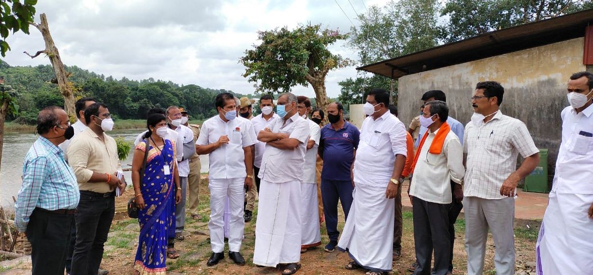 ಉಪ್ಪಿನಂಗಡಿ: ಸಚಿವರಿಂದ ನದಿಗಳ ಸಂಗಮ ಸ್ಥಳ ಪರಿಶೀಲನೆ