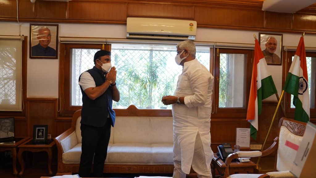 ಎತ್ತಿನಹೊಳೆ ರಾಷ್ಟ್ರೀಯ ಯೋಜನೆ ಎಂದು ಪರಿಗಣಿಸಲು ಕೇಂದ್ರ ಸಚಿವರಿಗೆ ಡಾ. ಸುಧಾಕರ್ ಮನವಿ