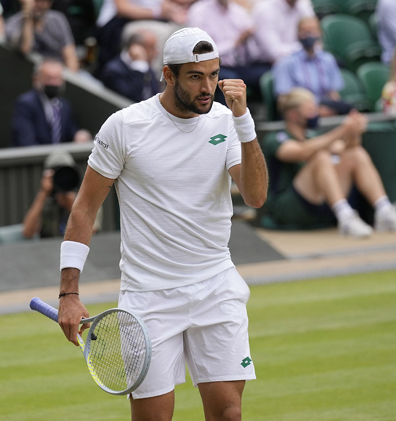 ವಿಂಬಲ್ಡನ್ ಟೆನಿಸ್ ಚಾಂಪಿಯನ್ ಶಿಪ್: ಫೈನಲ್ ತಲುಪಿದ ಇಟಲಿಯ ಮೊದಲ ಆಟಗಾರ ಬೆರೆಟ್ಟಿನಿ