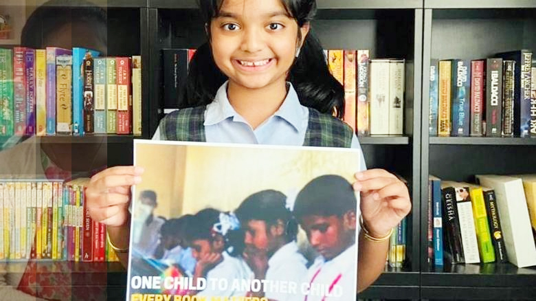 ಯುಎಇ ಶಾಲೆಯ ವಿದ್ಯಾರ್ಥಿನಿಯ ಪುಸ್ತಕ ಪ್ರೇಮ : ತಮಿಳುನಾಡಿನ ಶಾಲೆಗೆ ಲೈಬ್ರೆರಿ  ಸೌಲಭ್ಯ ಕಲ್ಪಿಸಿದ ಬಾಲಕಿ