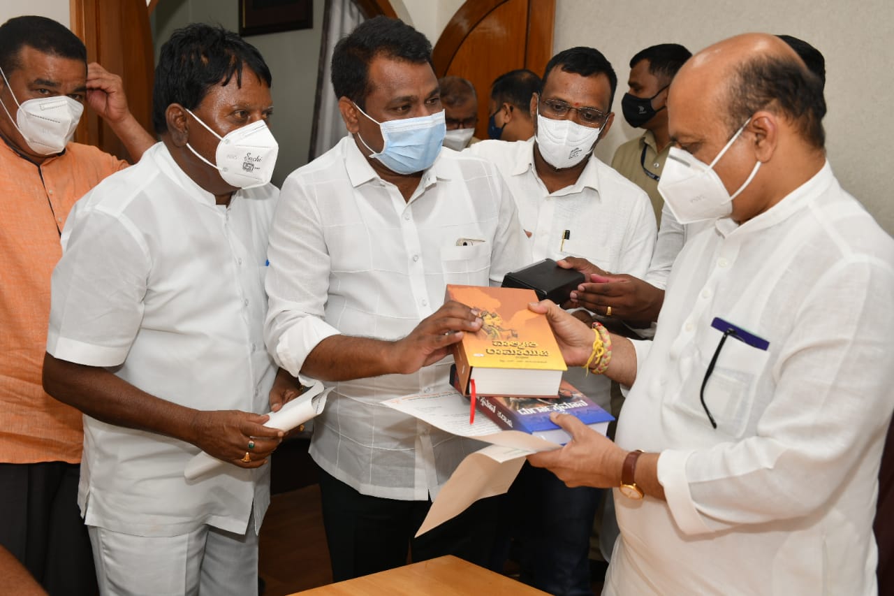 ಎಸ್ಟಿ ಸಮುದಾಯದ ಮೀಸಲಾತಿಯ ಪ್ರಮಾಣ ಹೆಚ್ಚಳಕ್ಕೆ ಬಿಜೆಪಿ ಎಸ್.ಟಿ. ಮೋರ್ಚಾದಿಂದ ಸಿಎಂಗೆ ಮನವಿ