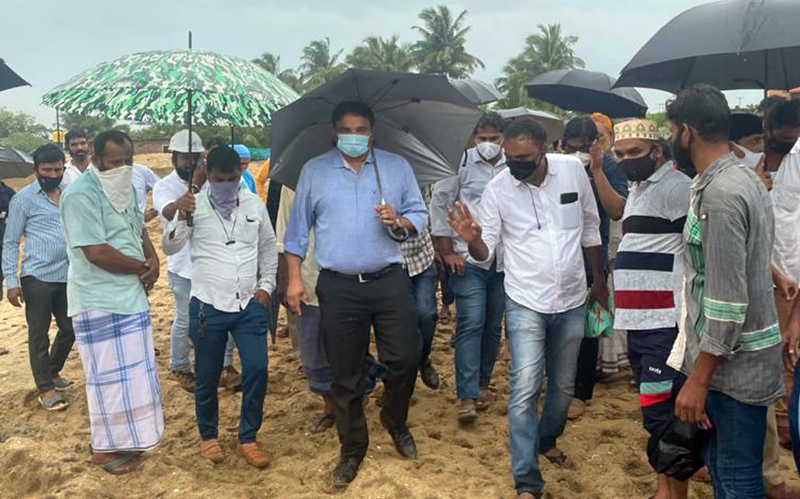 ಬೆಂಗ್ರೆ ಸಾಗರಮಾಲಾ ಯೋಜನಾ ಪ್ರದೇಶಕ್ಕೆ ದ.ಕ. ಜಿಲ್ಲಾಧಿಕಾರಿ ಡಾ. ರಾಜೇಂದ್ರ ಭೇಟಿ