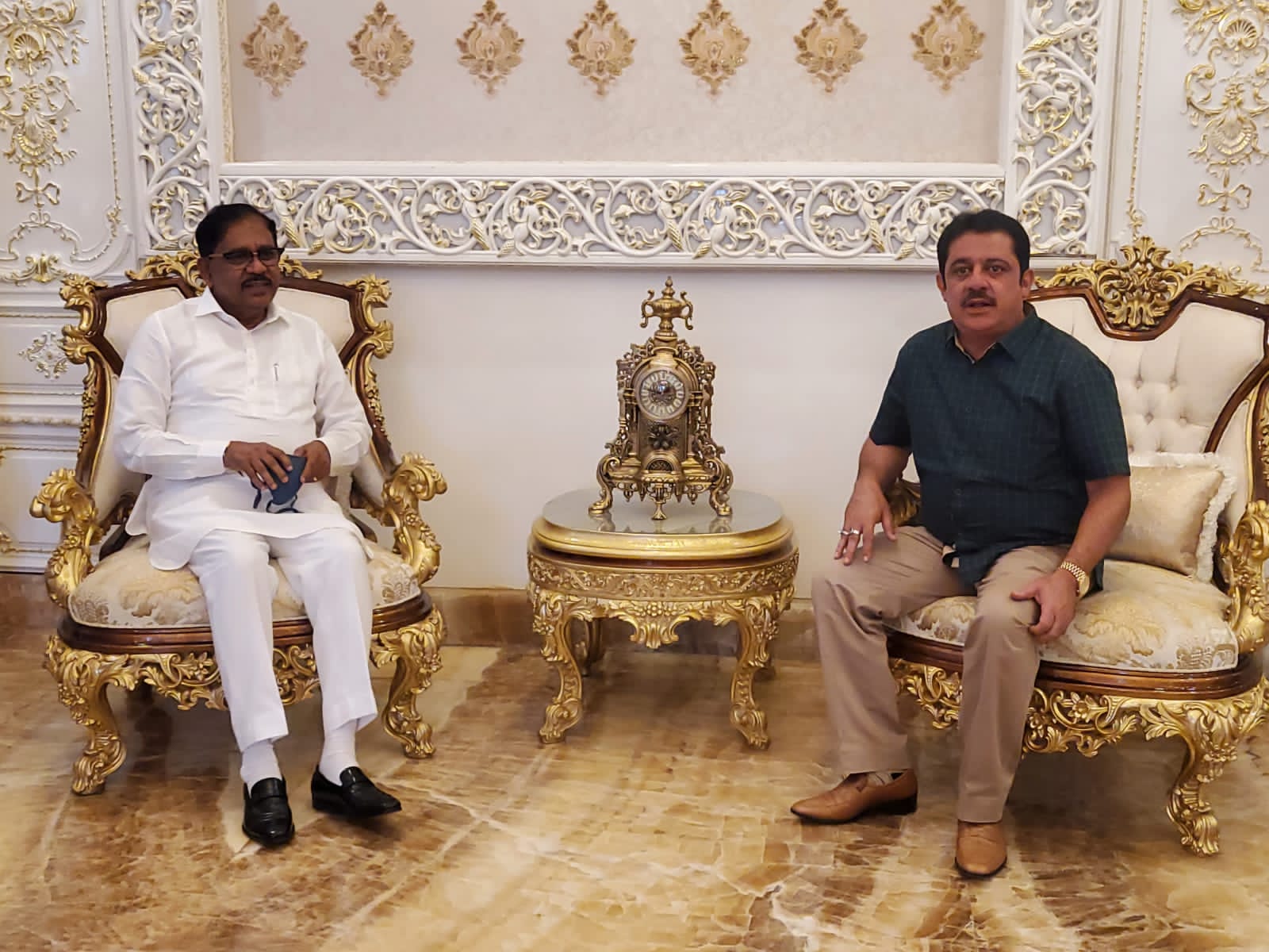 ಶಾಸಕ ಝಮೀರ್ ಅಹ್ಮದ್ ನಿವಾಸಕ್ಕೆ ಡಾ.ಜಿ. ಪರಮೇಶ್ವರ್ ಭೇಟಿ