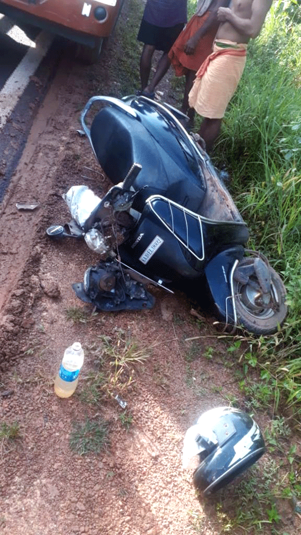 ಬುಡೋಳಿಯಲ್ಲಿ ರಸ್ತೆ ಅಪಘಾತ: ದ್ವಿಚಕ್ರ ವಾಹನ ಸವಾರನಿಗೆ ಗಾಯ