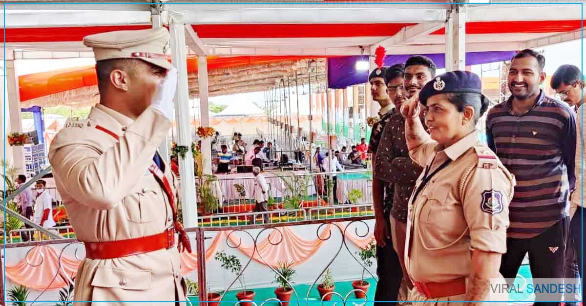 ಎಎಸ್‍ಐ ತಾಯಿ, ಡಿವೈಎಸ್‍ಪಿ ಮಗ ಪರಸ್ಪರ ಸೆಲ್ಯೂಟ್ ಮಾಡುತ್ತಿರುವ ಚಿತ್ರ ಸಾಮಾಜಿಕ ತಾಣದಾದ್ಯಂತ ವೈರಲ್