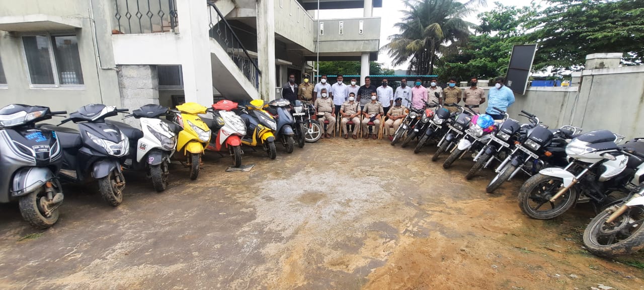 ಶಿವಮೊಗ್ಗ: ಬೈಕ್ ಕಳವು ಪ್ರಕರಣ; ನಾಲ್ಕು ಮಂದಿ ಸೆರೆ