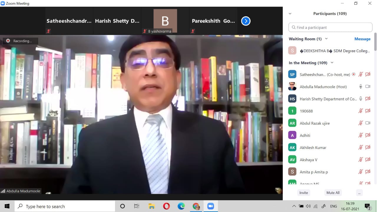 ಉದ್ಯೋಗಕ್ಕಾಗಿ ಕಾಯಬೇಡಿ, ನೀವೇ ಉದ್ಯೋಗಗಳನ್ನು ಸೃಷ್ಟಿಸಿ: ಅಬ್ದುಲ್ಲಾ ಮಾದುಮೂಲೆ