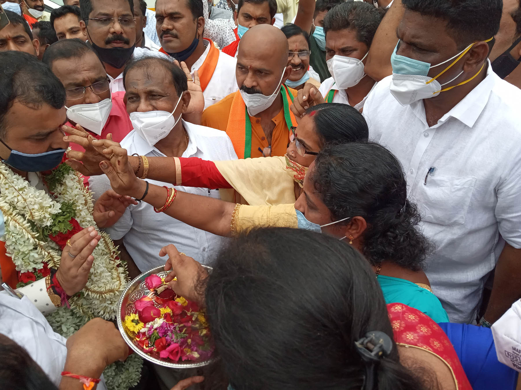 ಹೆಜಮಾಡಿ: ಸಚಿವ ಸುನಿಲ್‍ ಕುಮಾರ್ ಗೆ ಸ್ವಾಗತ