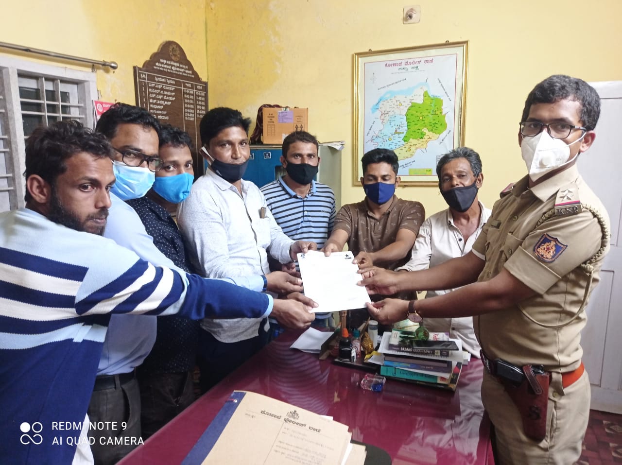 ಸಮಾಜಘಾತುಕ ಚಟುವಟಿಕೆಗಳನ್ನು ನಿಯಂತ್ರಿಸಲು ಪೊಲೀಸರಿಗೆ ಡಿವೈಎಫ್ ಐ  ಮನವಿ