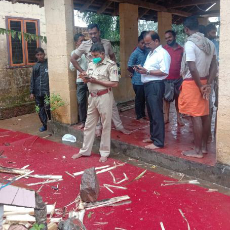 ಉದನೆ: ಶ್ರೀ ಗಣೇಶ ಕಟ್ಟೆಗೆ ಹಾನಿ; ದೂರು ದಾಖಲು